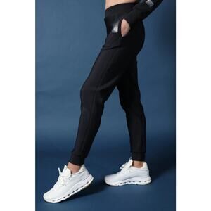 Ultracor 6Stripe Dorado Aire Plush Joggers, Black, New, Womans Sz S, Retail $238